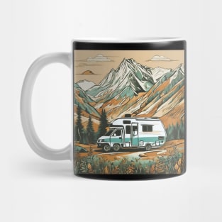 Vintage Camper van Into The Wild Mug